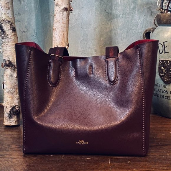Coach Handbags - Coach Derbi Tote in Raspberry wine leather bag